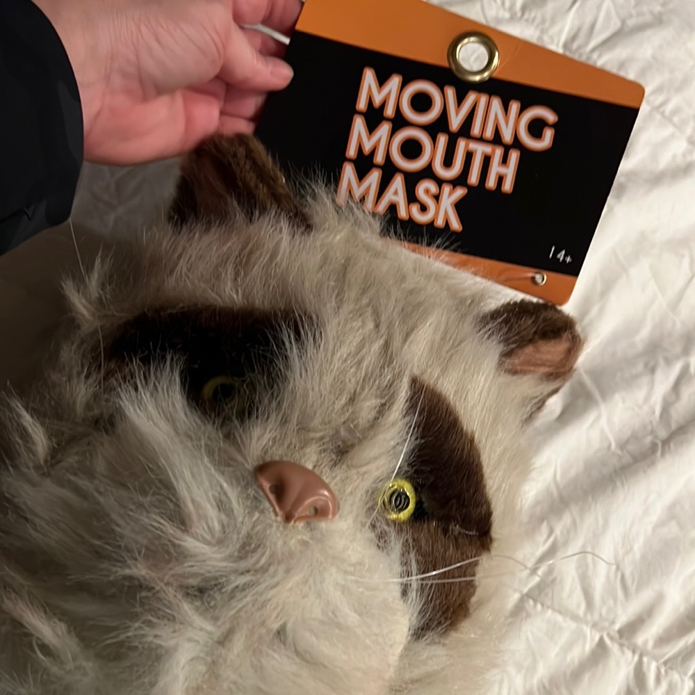 Cat moving mouth mask 🐱